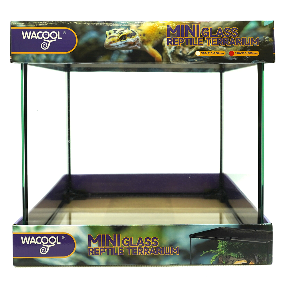 Wacool Mini Glass Reptile Terrarium 31x31x30cm
