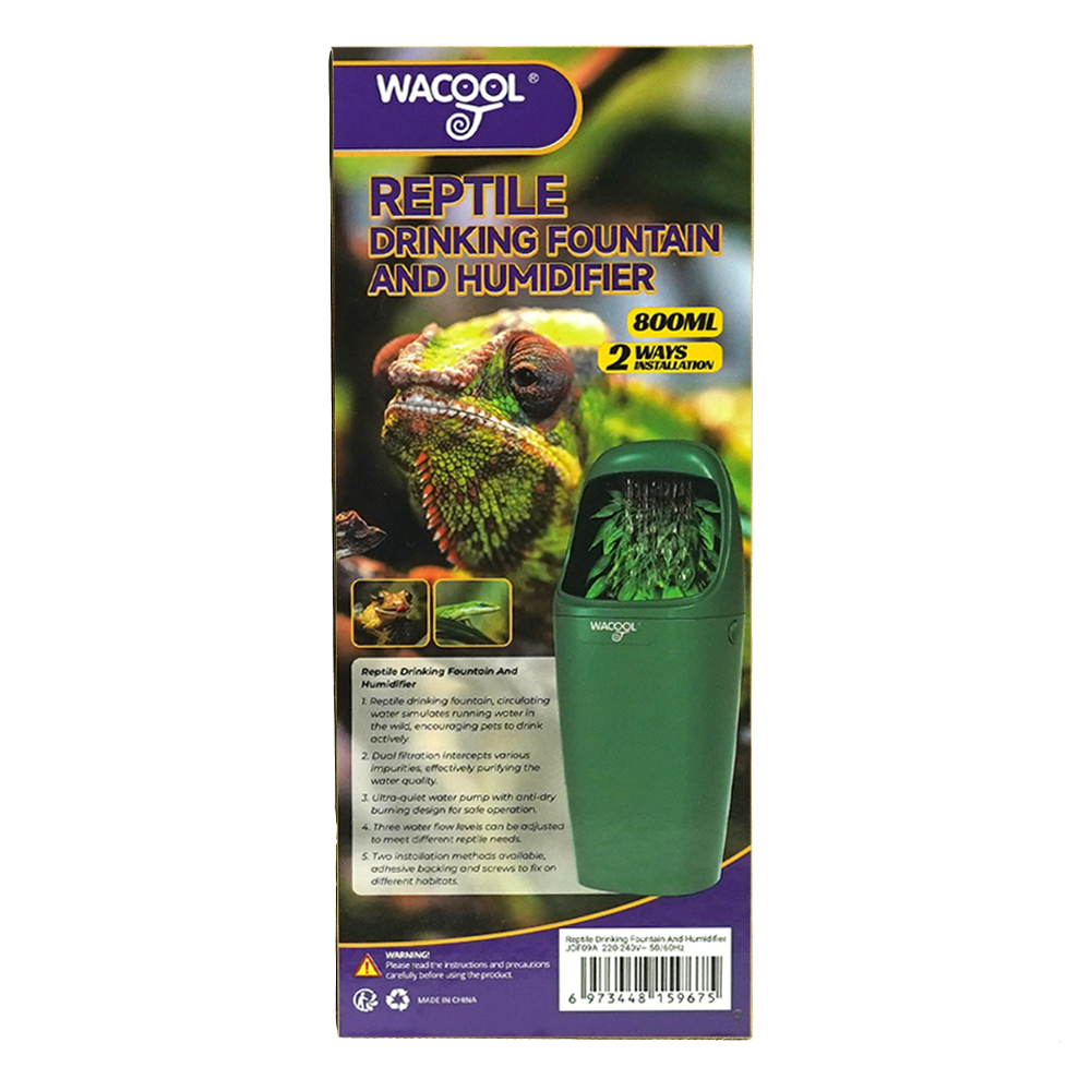 Wacool Reptile Drinking Fountain & Humidifier 800ML