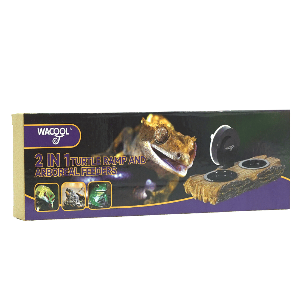 Wacool 2 in 1 Turtle Ramp and Arboreal Feeders