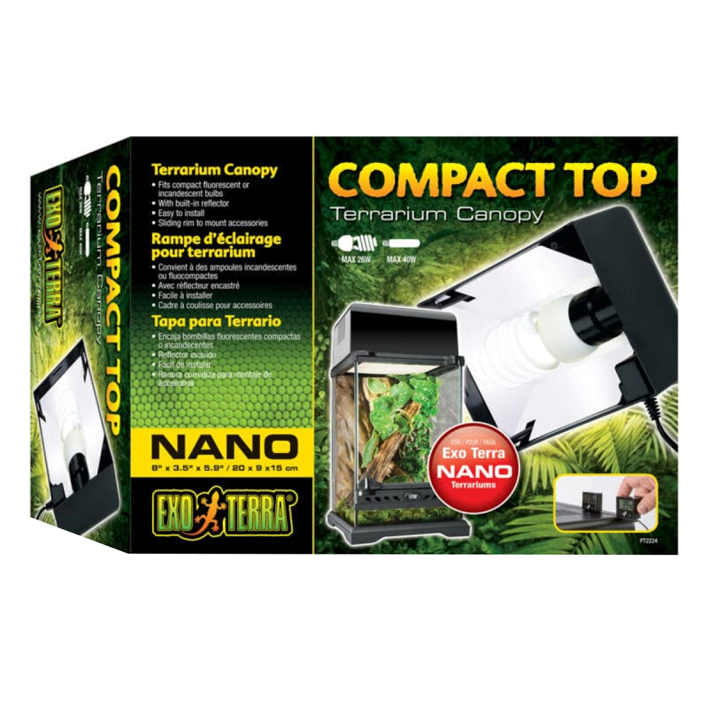 Exo Terra Compact Top Terrarium Canopy Nano Reptiles Store