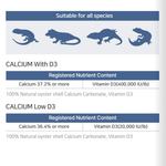 Vital Meal Calcium Low D3 for all Reptiles & Amphinians 50g