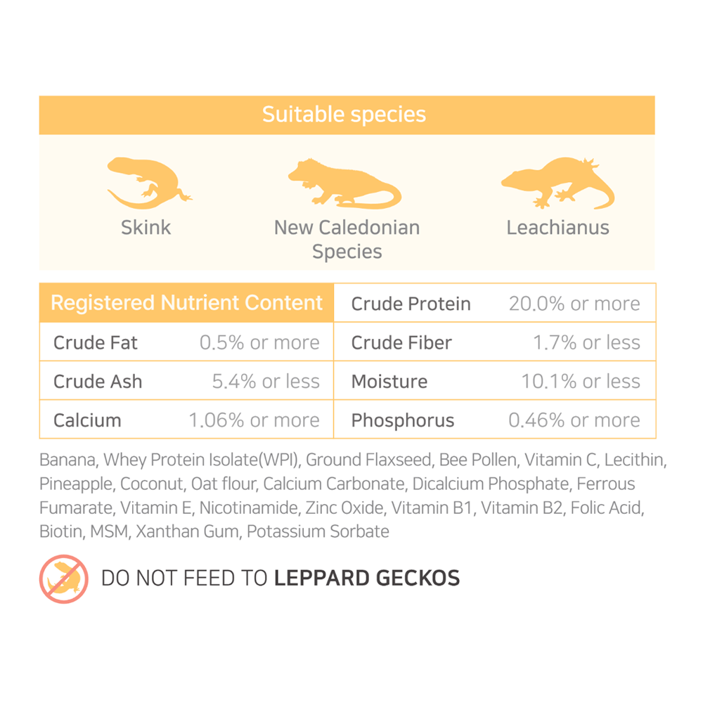 Vital Meal Fruits Gecko Food 50g